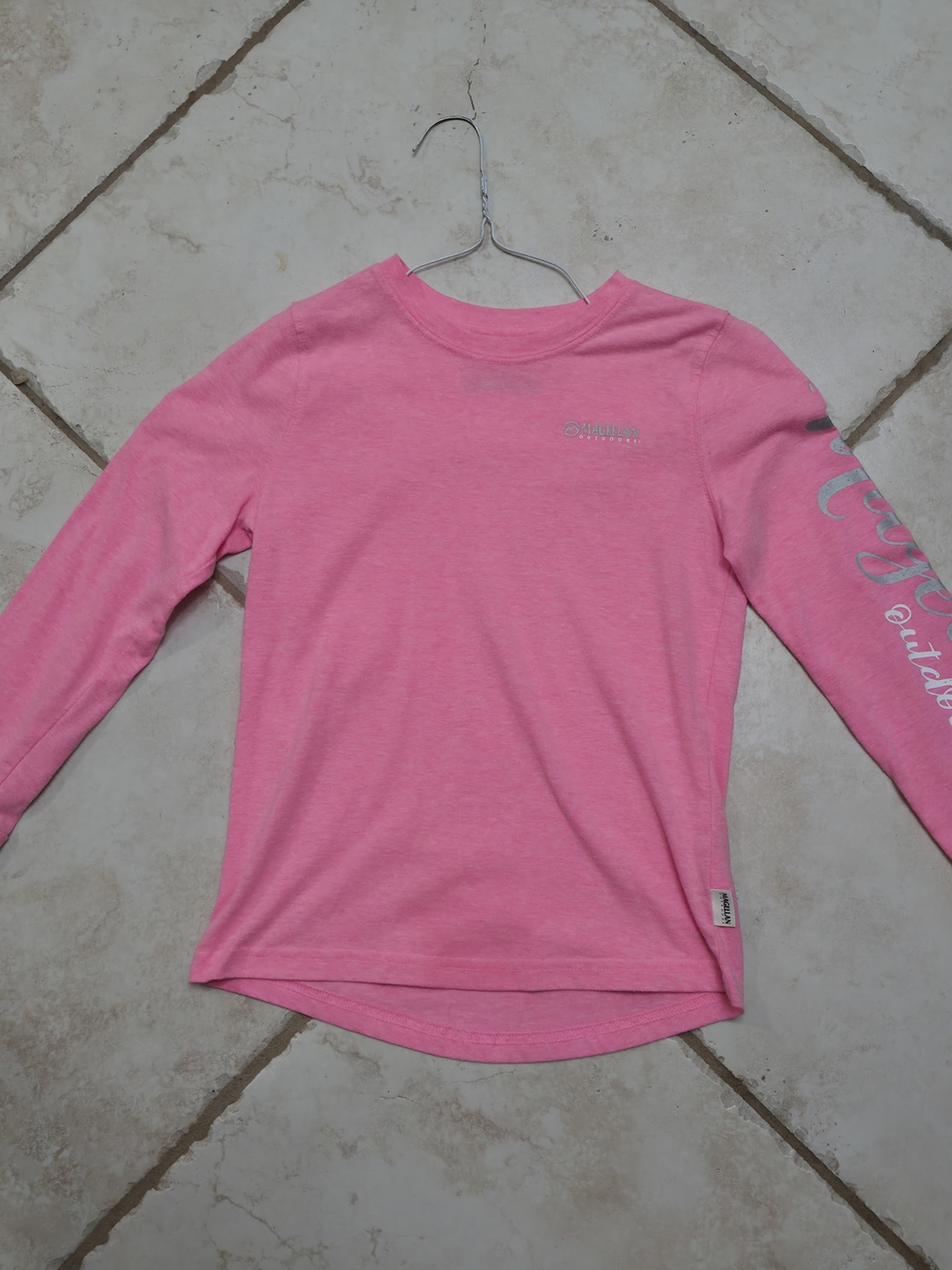 Magellan Outdoors Niña' Pink Long Sleeve Tee